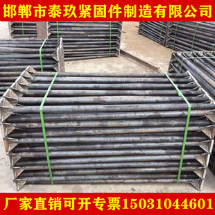 Q235B地脚螺栓预埋螺丝地脚丝钢结构预埋螺杆M20M24M27M30M33M36