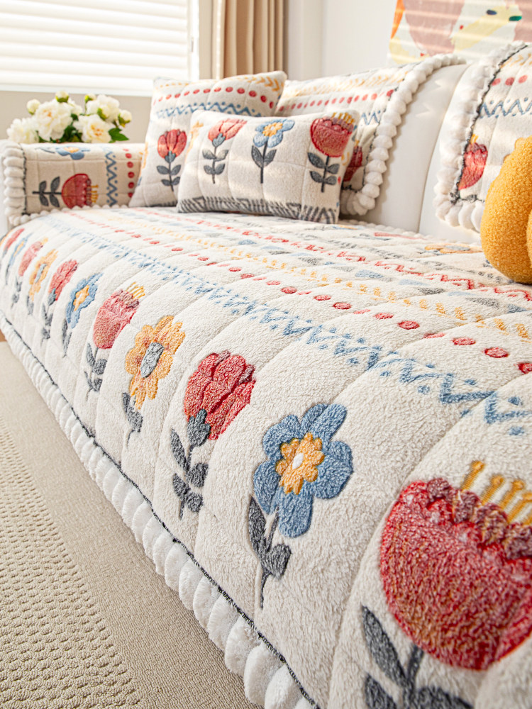 牛奶绒沙发垫秋冬2025新款直排皮沙发坐垫子冬季加厚防滑套罩盖布,居家布艺,沙发垫,淘宝优惠券,粉丝福利购,淘宝优惠卷