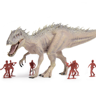 恐龙玩具男孩暴虐霸王龙角鼻龙钉状龙仿真实心模型儿童动物摆件