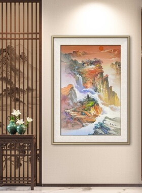 天津学仕文化纯手绘风景油画
