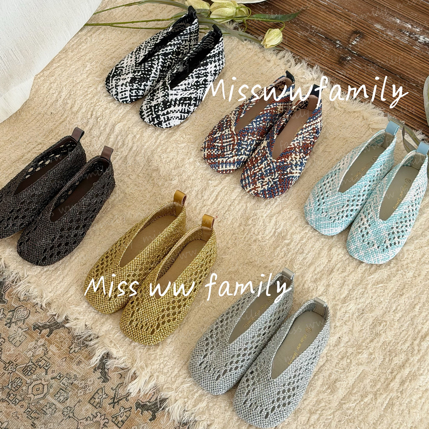 Miss ww family女童镂空编织凉鞋罗马鞋软底