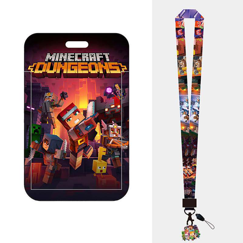 minecraft我的世界卡包游戏周边学生ic卡手机长挂绳卡通男女卡套
