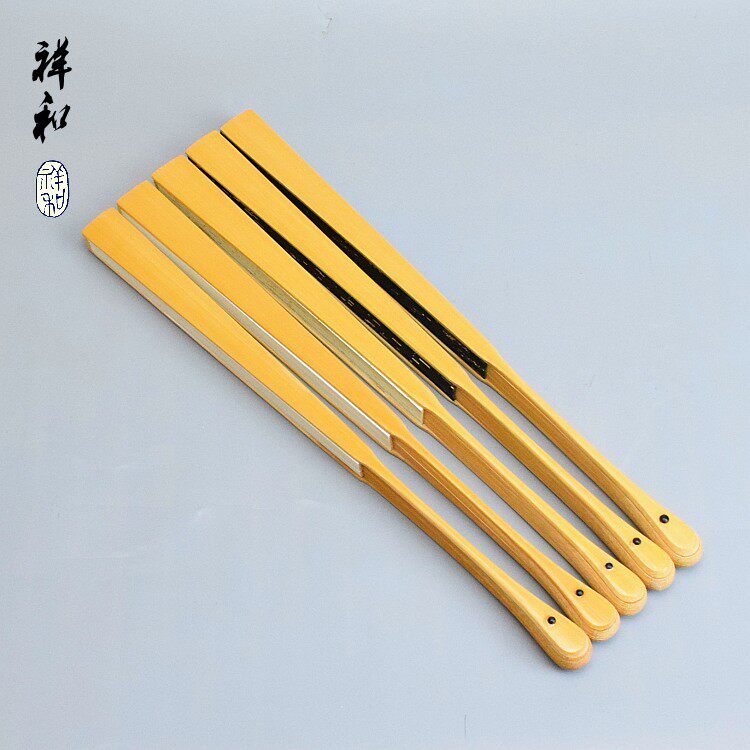 祥和扇坊纯手工玉竹大水滴头折扇