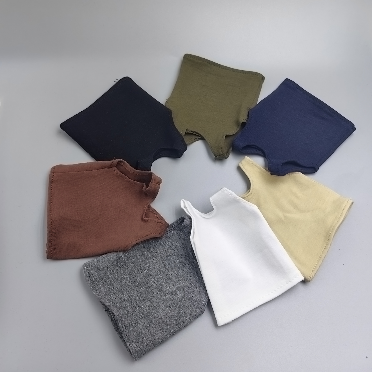 现货1/6兵人偶男装纯棉拼接圆领长袖T恤上衣 适合30CM素体娃娃