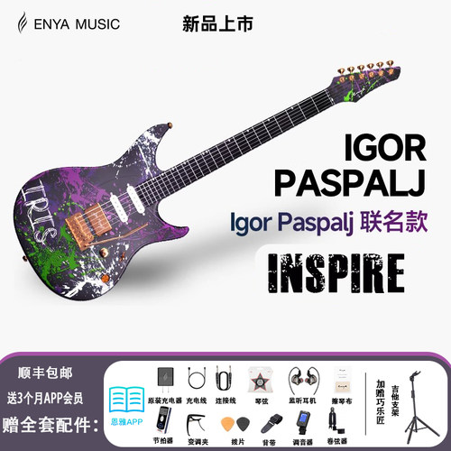 Enya恩雅Inspire Igor Paspalj联名款洛天依智能电吉他单单双摇