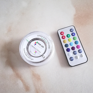 LED七彩灯水烟底座发光灯玻璃壶闪灯酒吧家用全套用婚庆灯可充电