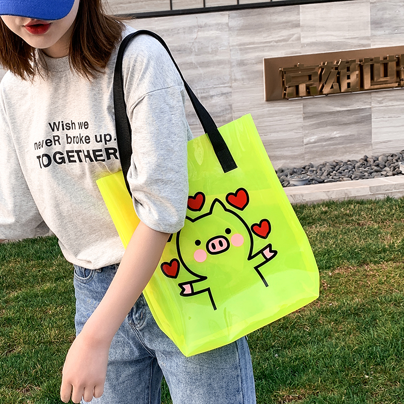 韩版大包包女2021新款透明卡通