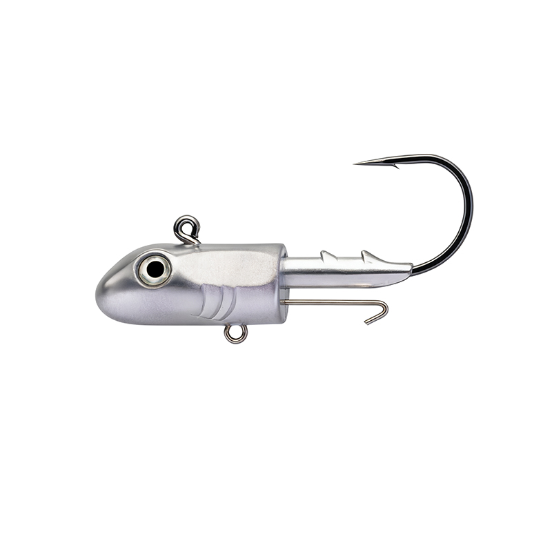 香蕉鱼50克铅头钩小米渔具鱼头铅头钩鱼型铅头钩香蕉鱼软饵钩海鲈