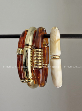 韩国ins风树脂手链手镯手环