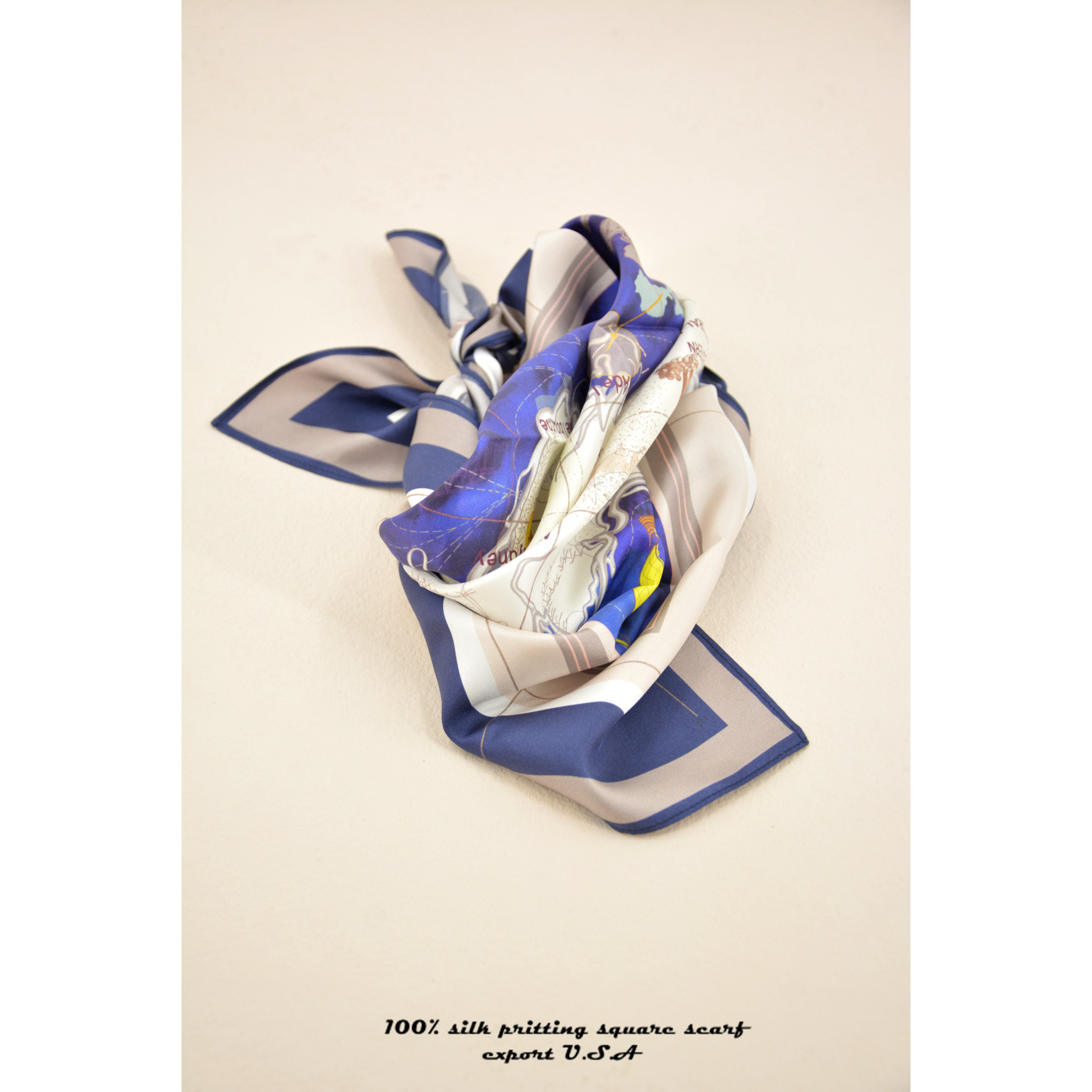 澳洲地图原创裱花方巾／挺括型真丝斜纹绸丝巾／发带头巾围巾,服饰配件/皮带/帽子/围巾,围巾/丝巾/披肩,淘宝优惠券,粉丝福利购,淘宝优惠卷