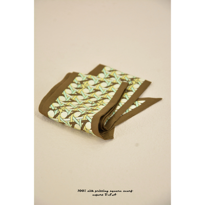 斜纹真丝窄版小飘带发带手腕丝巾