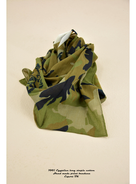 珍藏版 Cotton Bandana／美式棉质迷彩 70CM方巾头巾丝巾领巾围巾
