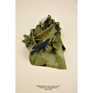 珍藏版 Cotton Bandana／美式棉质迷彩 70CM方巾头巾丝巾领巾围巾