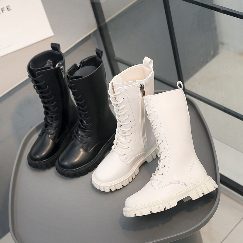 女童靴子洋气长靴2025新款