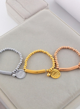 情侣手环钛钢eternal love fantastic手环手链手饰玫瑰金色不褪色