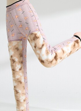 950g加大护膝羊毛裤女冬季外穿加绒加厚保暖修身直筒裤现货