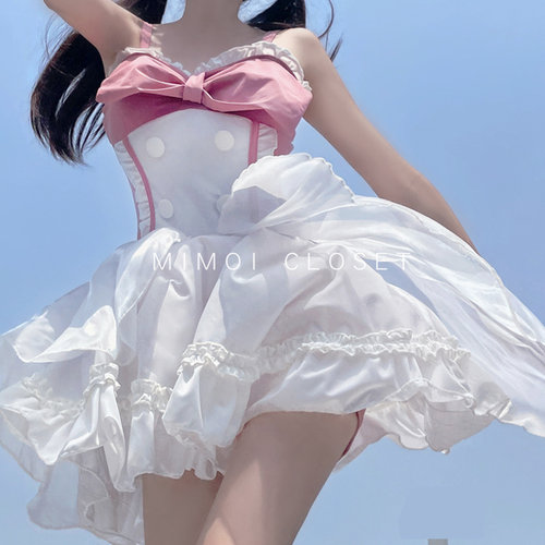 魔卡少女樱日系可爱lolita游泳衣