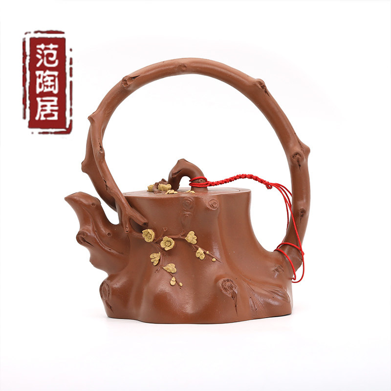 范陶居宜兴紫砂壶全手工提梁