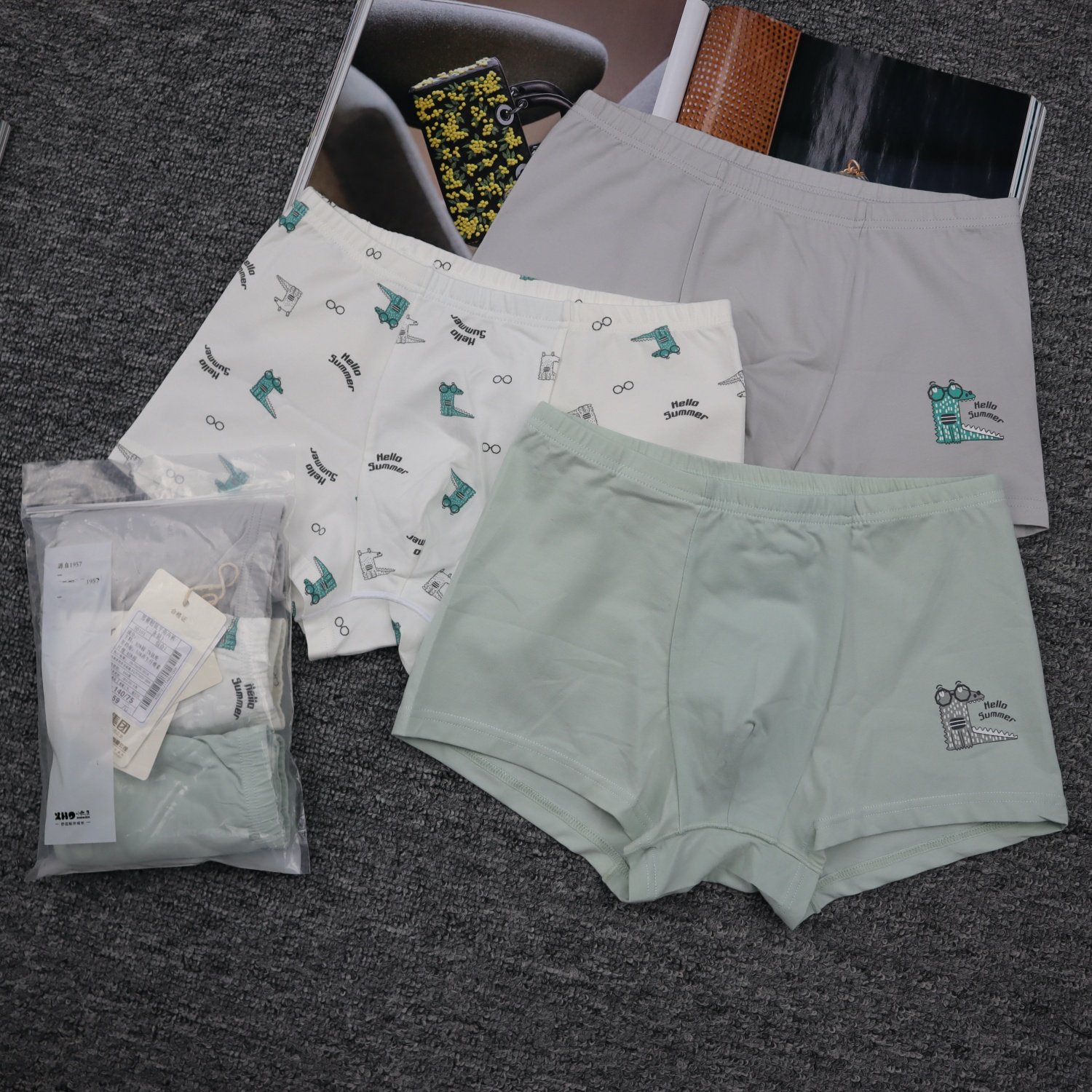 男童纯棉内裤平脚底裤弹力棉93%棉,童装/婴儿装/亲子装,内裤,淘宝优惠券,粉丝福利购,淘宝优惠卷