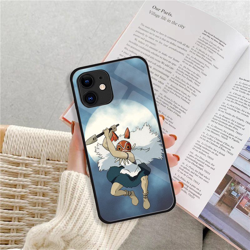 日系动漫勇敢幽灵公主适用苹果13Pro Max  15p14 11 16promax 6/7 8plus手机壳