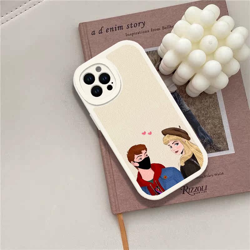 睡美人爱洛公主情侣款适用苹果13Pro Max  15p14 11 16promax 6/7 8plus手机壳