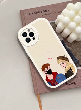 睡美人爱洛公主情侣款适用苹果13Pro Max  15p14 11 16promax 6/7 8plus手机壳