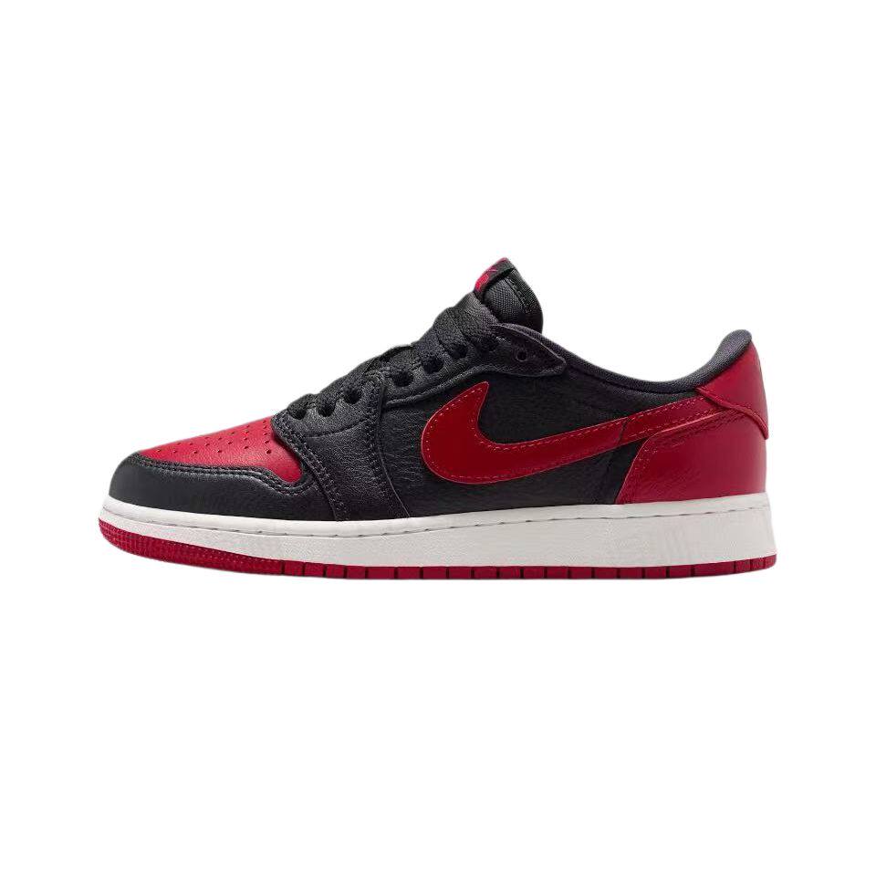 虎牙球鞋Air Jordan 1 LOW AJ1黑红低帮女款休闲篮球鞋IW6277-001