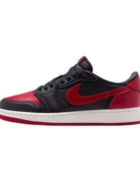 虎牙球鞋Air Jordan 1 LOW AJ1黑红低帮女款休闲篮球鞋IW6277-001
