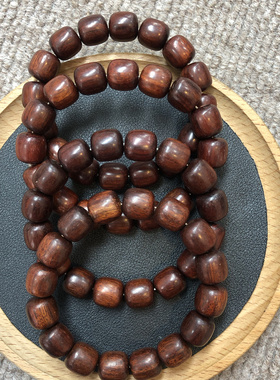 A607 文玩手链小叶紫檀约11-12mm老型手链单圈手串