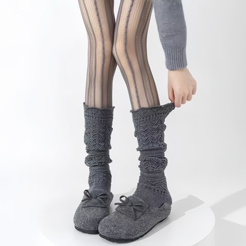 韩系y2k风腿套秋冬堆堆袜套