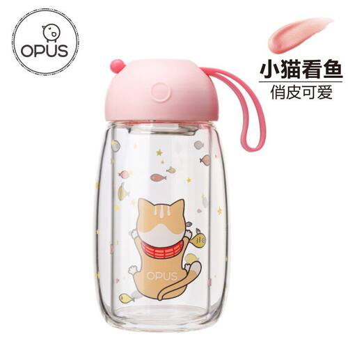 OPUS小Q双层耐热茶漏玻璃杯