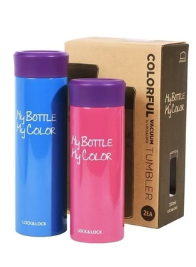 乐扣乐扣lock-lock缤纷保温杯LHC4014R男女学生水杯304不锈钢茶杯