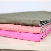 双面绗棉加厚布面料烤火罩保暖大衣服装 内衬复合绗缝正反两面三层