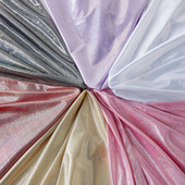 镭射幻彩布料 七彩闪亮烫金布拍照背景布反光演出服diy面料桌布