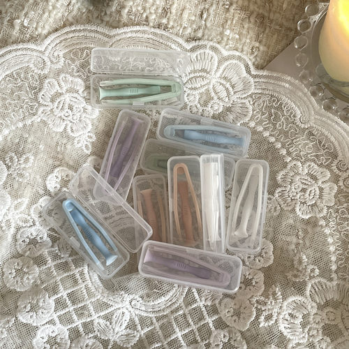 像鱼隐形眼镜盒奶油色系简约