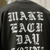 PAXOM T恤男 Tee纯棉小领口宽松半袖 夏季 重磅质感龟裂字母圆领短袖