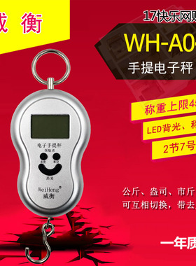 威衡 WH-A04 手提电子称 电子秤 厨房快递勾秤 买菜秤 45Kg