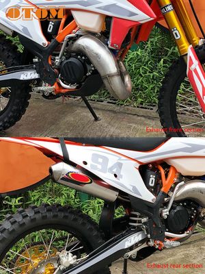 开禧150摩托车消音器排气管总成引擎出气口KTM125 SX150通用开喜