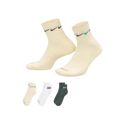 Nike/耐克男女款跑步训练舒适吸汗透气耐磨中筒运动袜DH4287-100