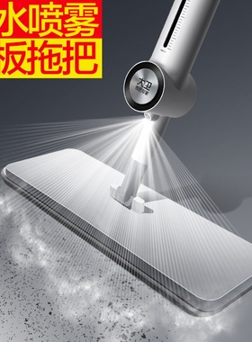 【大卫A9喷水喷雾36CM平板拖】家用清洁去污的擦2布