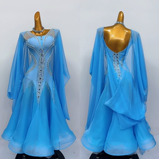 懒猫onue高端定制国标摩登舞服表演服连衣裙探戈华尔兹专业比赛服