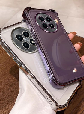 四角气囊防摔适用realme真我12x手机壳透明rmx3993保护套男女电镀简约ins风全包软壳tpu硅胶个性网红可爱情侣