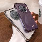 四角气囊防摔适用荣耀x9c手机壳透明全包honor 网红可爱情侣 x9c保护套电镀男女简约ins风全包软壳tpu硅胶个性