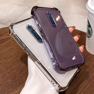 四角气囊防摔适用opporeno2手机壳透明reno2保护套pckm00外壳男女简约ins风全包软壳tpu硅胶个性网红可爱潮流