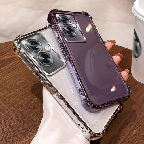 四角气囊防摔适用oppoa2手机壳5g版oppo a2外壳ins软PJB110保护套透明男女款ins全包软防摔tpu适用于简约个性