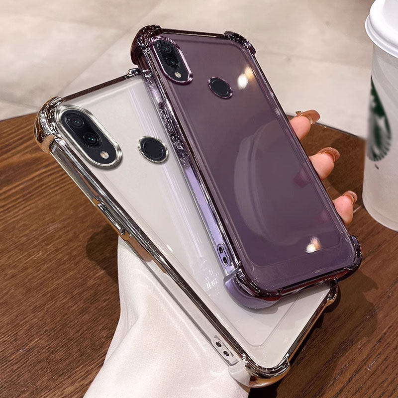 四角气囊防摔适用红米note7pro手机壳透明redmi note7pro保护套软简约ins风全包软壳tpu硅胶个性网红可爱情侣