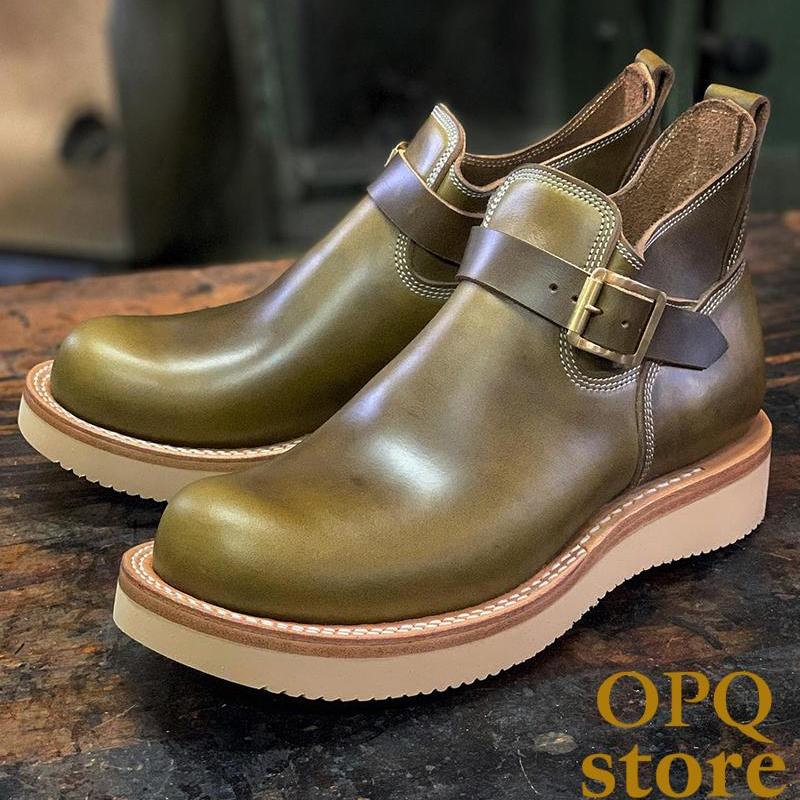 【低帮工程师-一脚蹬】Zerrows 日本 工装靴 手工靴  皮靴 牛皮