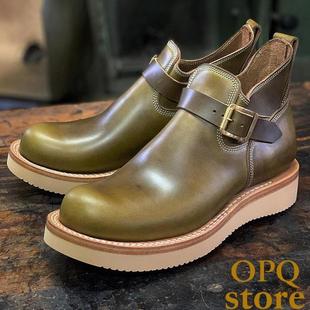 【低帮工程师-一脚蹬】Zerrows 日本 工装靴 手工靴  皮靴 牛皮