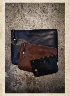 德永胜也 TRIO 手拿包 意大利 大号小号 ROLLING 马皮 DUB