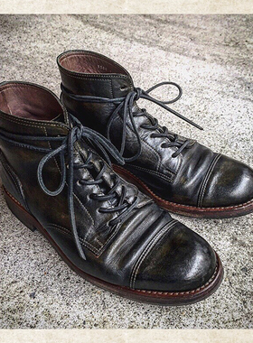 【手擦色】MOTO SERVICE SHOES 牛皮 工装靴日产手工靴皮靴 51500